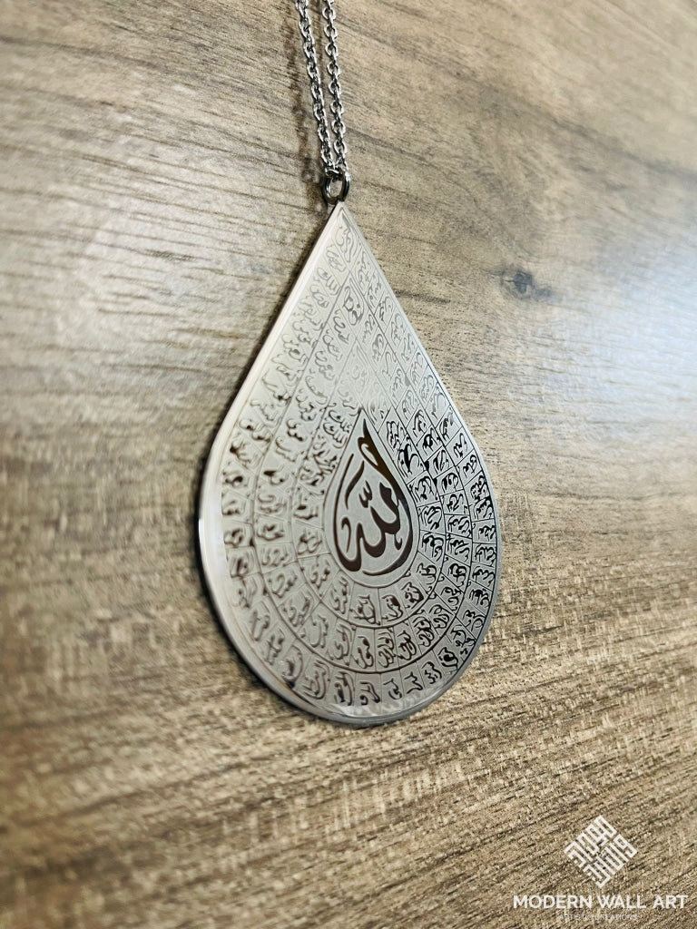 99 Names Asma-Al-Husna Pendant Arabic Car Hang