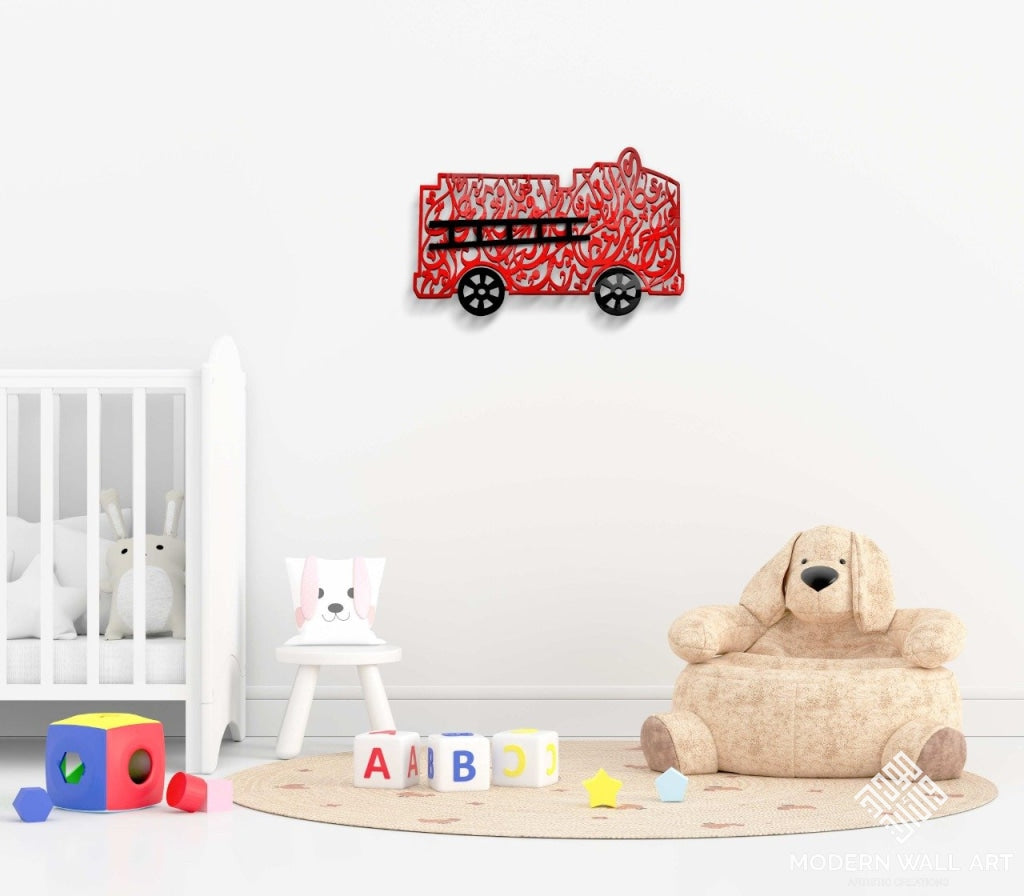 Baby Dua Firetruck 24 Inch Metal