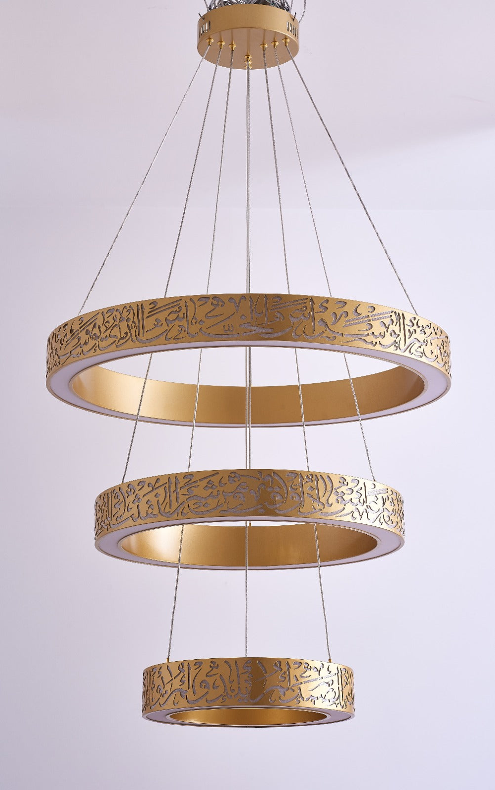 Illuminate with Faith: 3 Qul LED Ring Chandelier (PREORDER !)