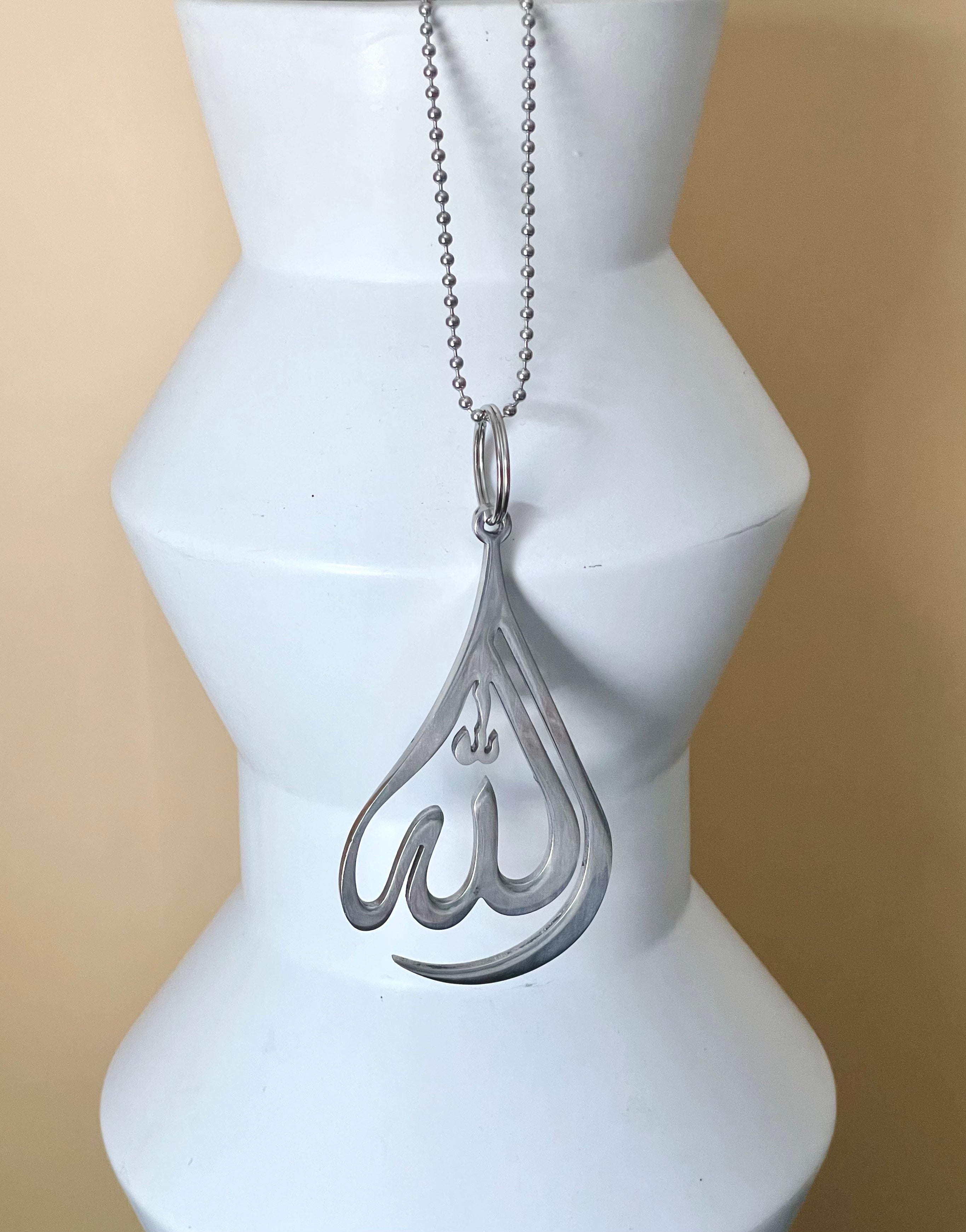 Stainless Steel Allah Tear Drop Car Hang