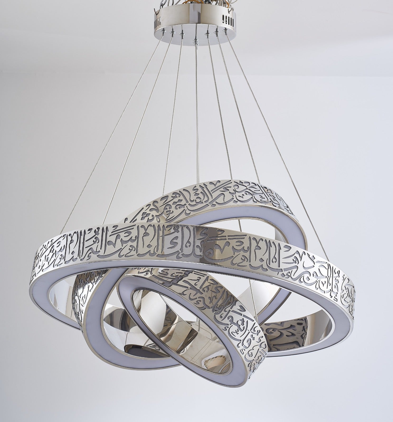 Illuminate with Faith: 3 Qul LED Ring Chandelier (PREORDER !)