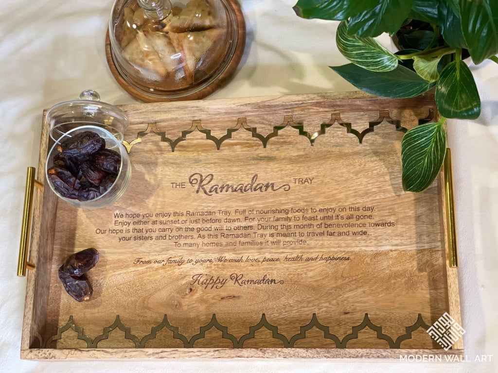 Ramadan Wood Tray