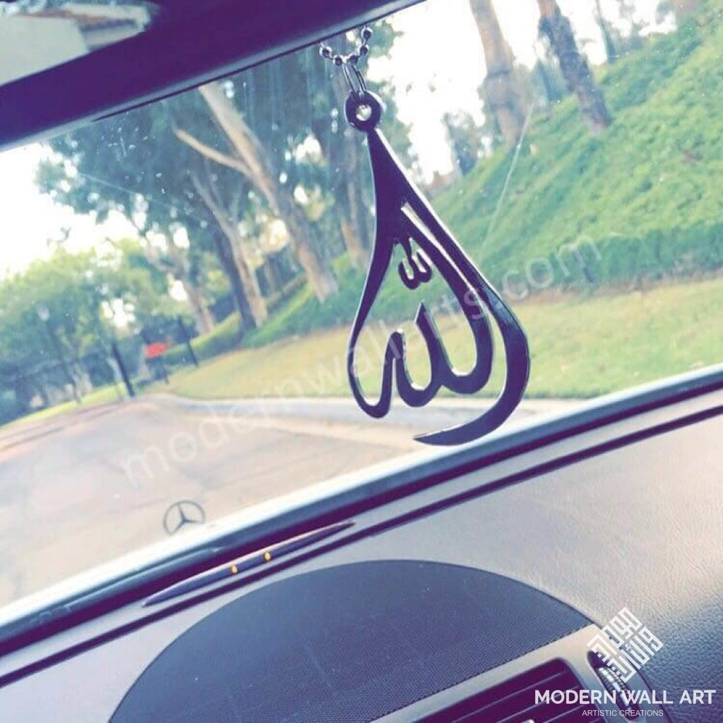 Stainless Steel Allah Tear Drop Car Hang - Modern Wall Art